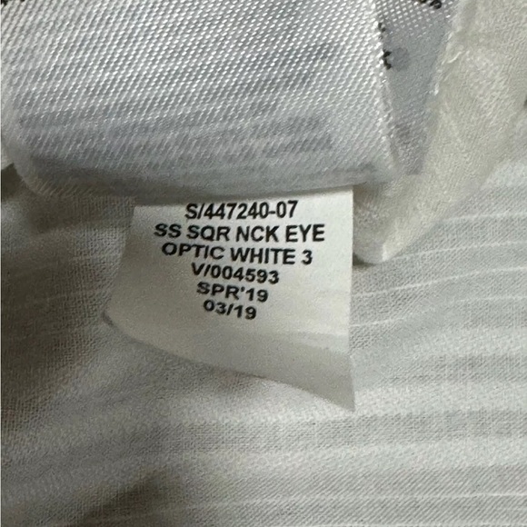 Gap Women S White Cotton Crochet Top Peasant Blouse - Picture 4 of 9